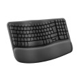 Клавиатура Logitech Wave Keys wireless ergonomic keyboard - GRAPHITE - US INT`L - 2.4GHZ/BT - N/A - INTNL-973 - UNIVERSAL Клавиатура Logitech Wave Keys wireless ergonomic keyboard - GRAPHITE - US INT`L - 2.4GHZ/BT - N/A - INTNL-973 - UNIVERSAL